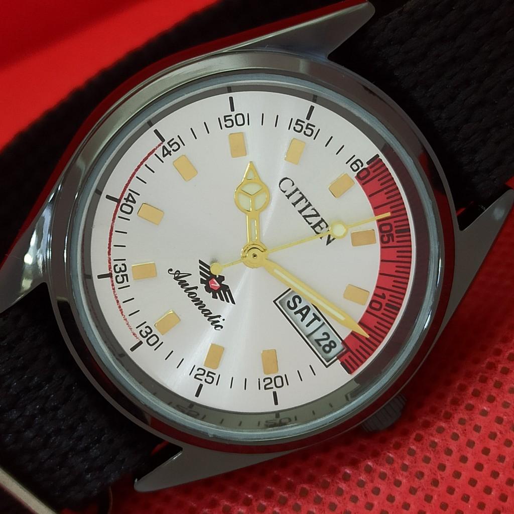 

ВОССТАНОВЛЕННЫЕ ВИНТАЖНЫЕ МУЖСКИЕ ЧАСЫ CITIZEN AUTO 8200 JAPAN D/D SILVER 565a-a299542-9 SKU565a-a299542