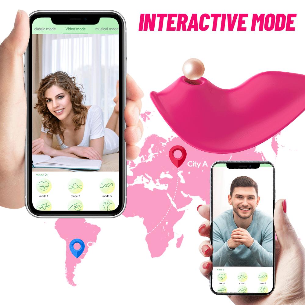 Noszony wibrator ssący 9 trybów aplikacji Bluetooth wibrator ssący wagina stymulator łechtaczki podwójny silnik zabawki erotyczne dla dorosłych dla kobiet