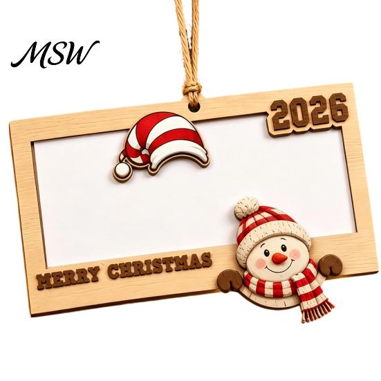 Hanging Ornament for Cash Gifts Wooden Christmas Money Holders Cash, Holiday Gift Creative Holder Ornaments Xmas Tree, Home Party Supplies