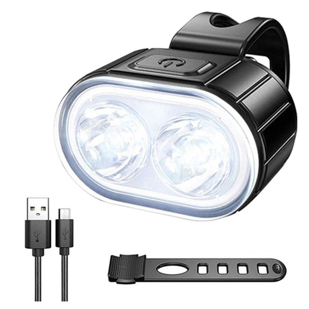 

Cycling Bicycle Front Rear Light Set Bike USB Charge Headlight Light MTB Waterproof Cycling Part Supplies Bike Accessories 1000 Mah білий
