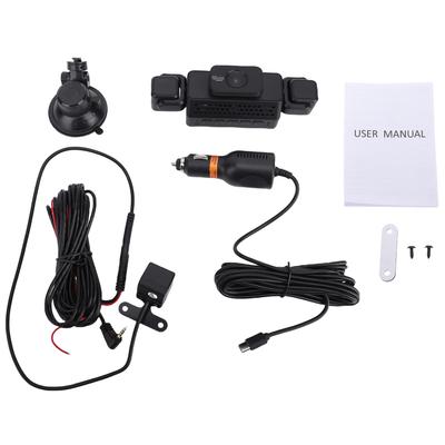 4 Channel Dash Cam, 1080P Front and 480P Rear Left Right, WiFi Car Camera with Night Vision, Parking Mode, Loop