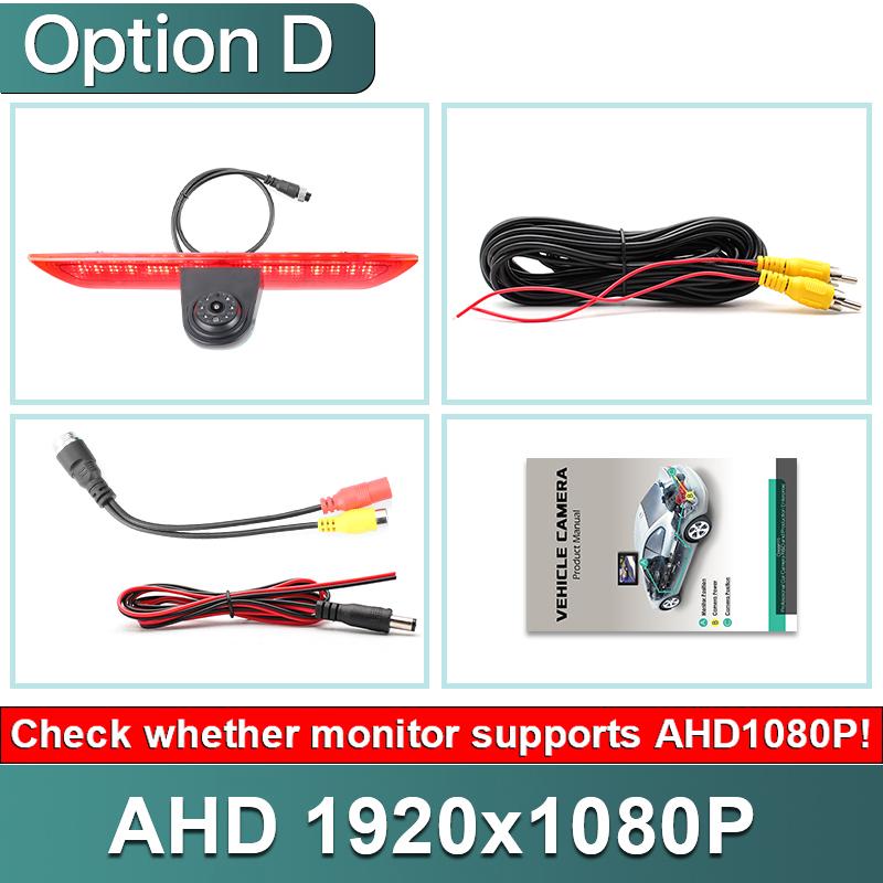 AHD CCD 1080P LED Brake Light Car Rear View Reverse Backup Camera For Ford Transit Van F150/F250/F350 Transit Jumbo 2014-2019