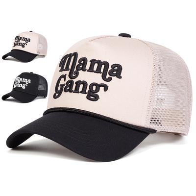 Unisex MAMAGANG Letter Embroidery Baseball Net Caps Adjustable Casual Hats Spring and Summer Outdoor Sunscreen Hat