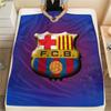 Barcelona team logo,pattern Flannel Blanket, High quality Comfortable for All Seasons, Home Decor, Warmth and Comfort, Perfect for Gifts.