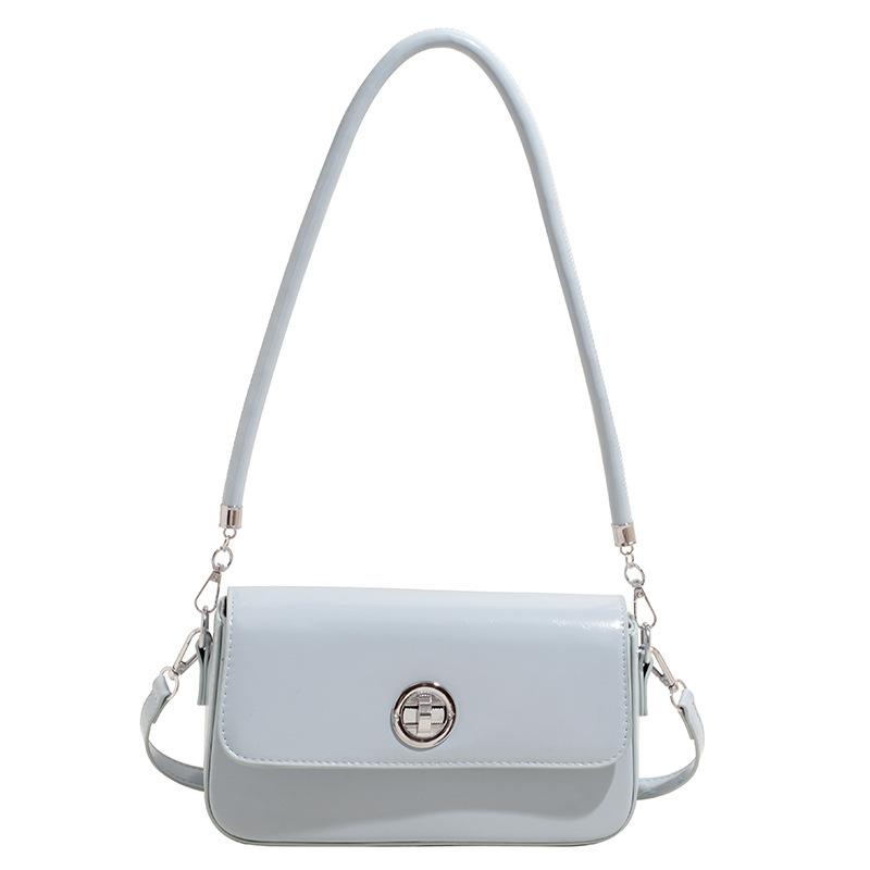 

Весенне-летний тренд новая простая и модная женская маленькая квадратная сумка повседневная универсальная с высоким чувством для поездок однотонная сумка-мессенджер синий