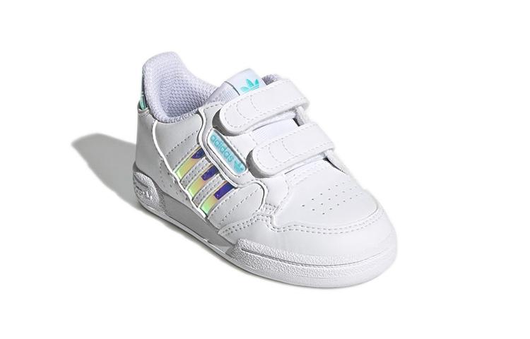 adidas Originals Continental 80 Stripes Comfortable Low Top Skateboard Shoes White Infant And Toddler GZ3262