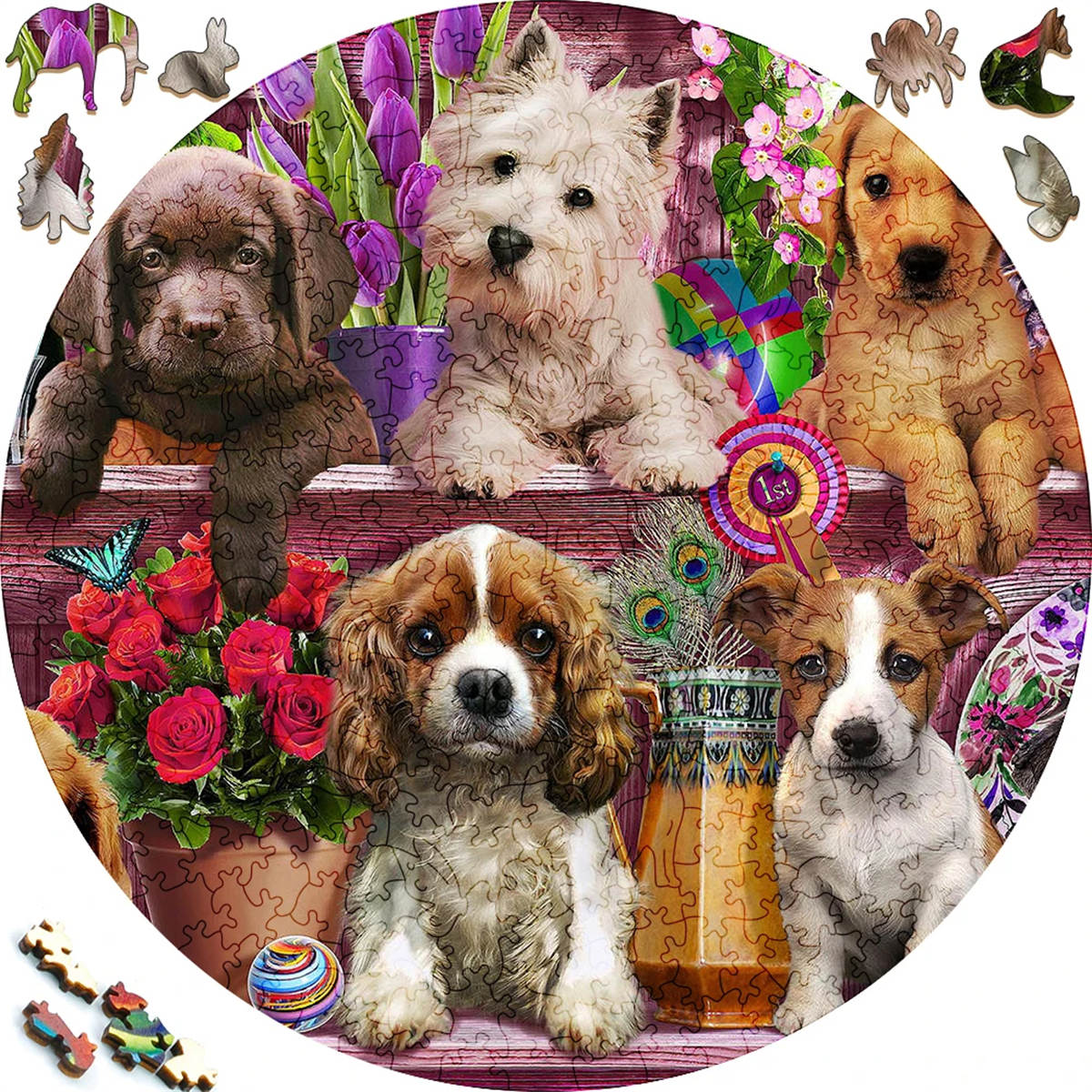 Runde Zeichen distinctive Rätsel für pädagogisches Spielzeug Spiele für Erwachsene Puzzles Hausdekoration Basteln Geschenk W14496WW-