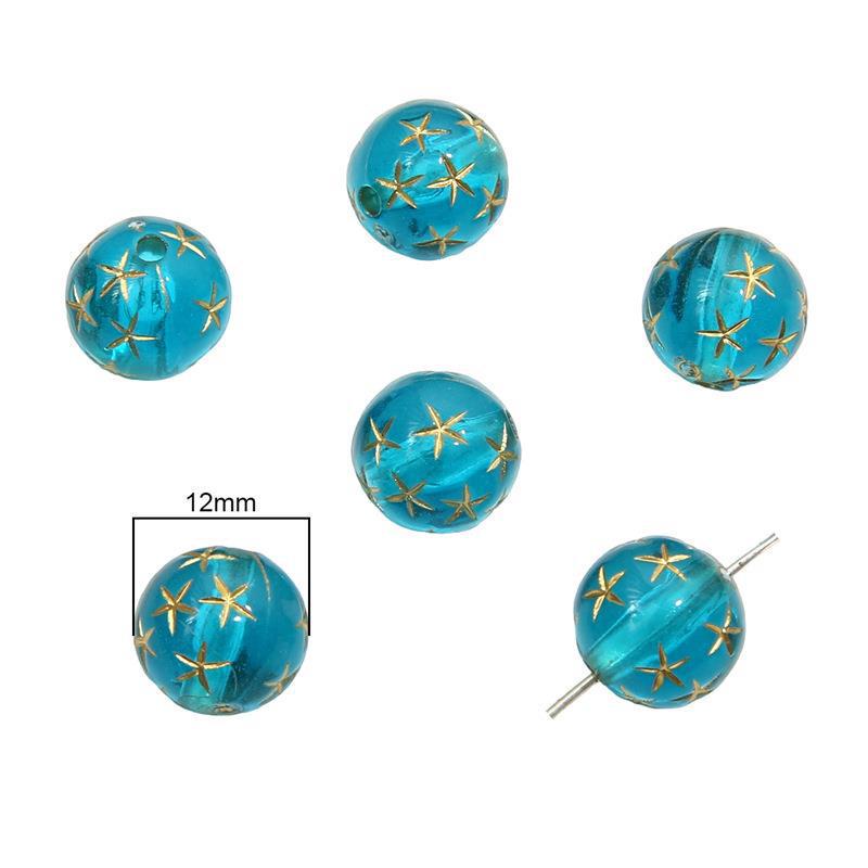 Handmade Retro Baroque Star, Moon & Flower Beads for DIY Earrings, Bracelets & Hair Accessories