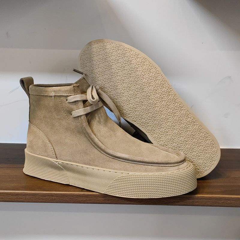 

Высокие кеды на шнуровке мужская обувь 2025 новая мягкая подошва уличные ботинки мартин мужские модные кроссовки мужские 44 абрикосовый