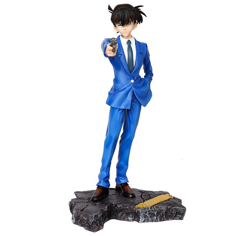Amine Detective Conan with Gun Shinichi Kudo Action Figure Toys 30cm