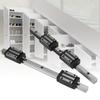 2Pcs HG15-300mm Cast Iron Linear Guide Rail with 4Pcs HGH15 Linear Bearing Slide Block Black