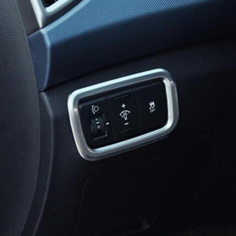 Car ABS/Stainless Steel Stick Cover For Hyundai Creta IX25 2014 2015 2016 2017 2018  Front Head Light Switch Trim Frame Lamp