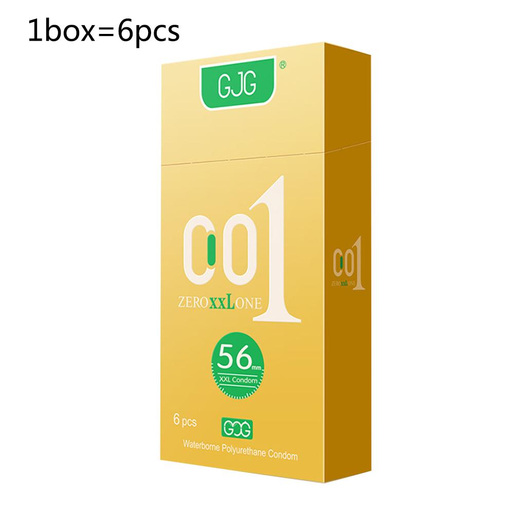 001 Ultra-thin 56mm Condom Super Lubrication Transparent Natural Latex Condom Safe Sex Sex Product for Male
