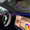 Compatible Dynamic Door Light & Ambient Car Interior for Tesla Model 3 (2024+), Voice-Controlled, Easy Install.