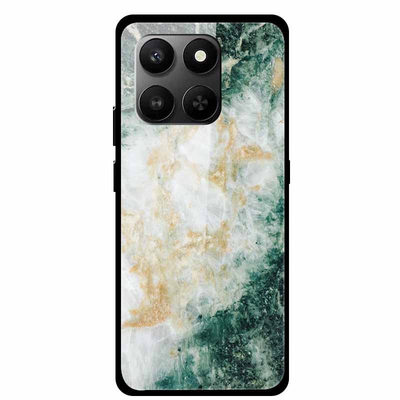 Glass Back Cover For Honor 200 Pro 5G Case Marble Hard Tempered Glass Case For Honor play 10T 400 Smart 5G Case 6.77" Shell Para