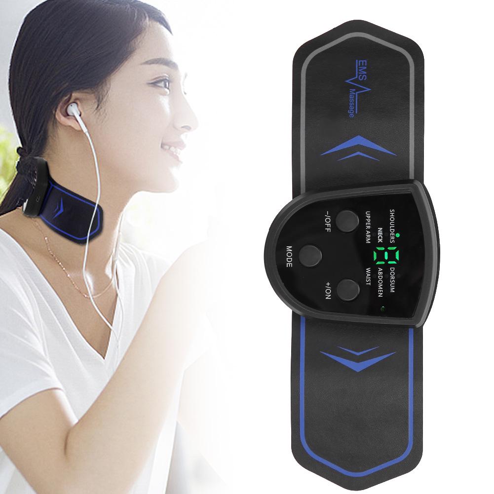 Mini Electric Neck Shoulder Body Massager Cervical Pain Relief Massage Stimulator