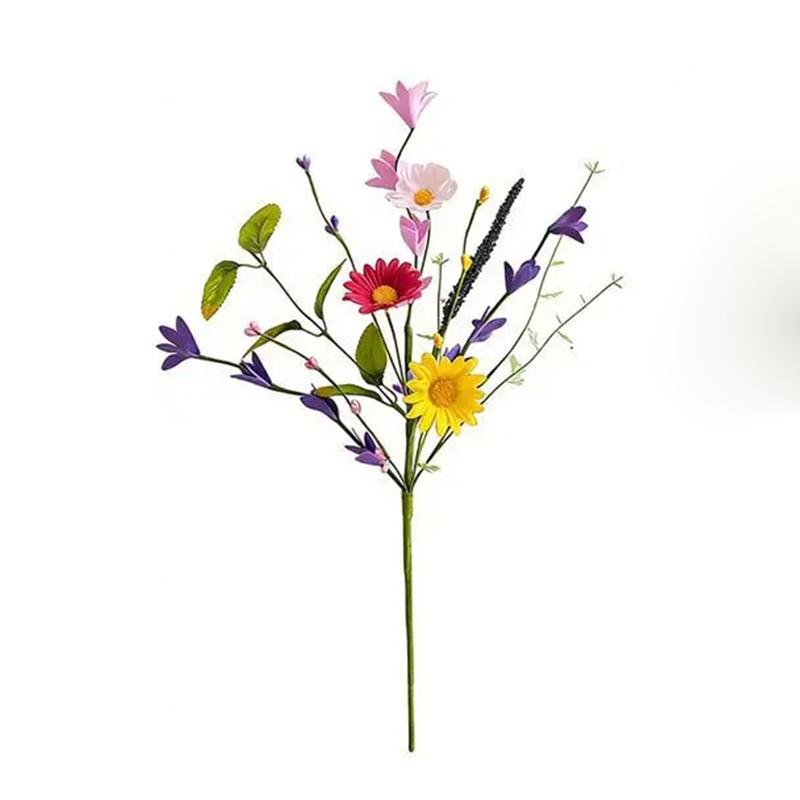 

1Pcs Daisy Artificial Flowers Bouquet 43cm Fake Flowers for Garden Wedding Decoration Floral Arrangement Home Room Table Decor