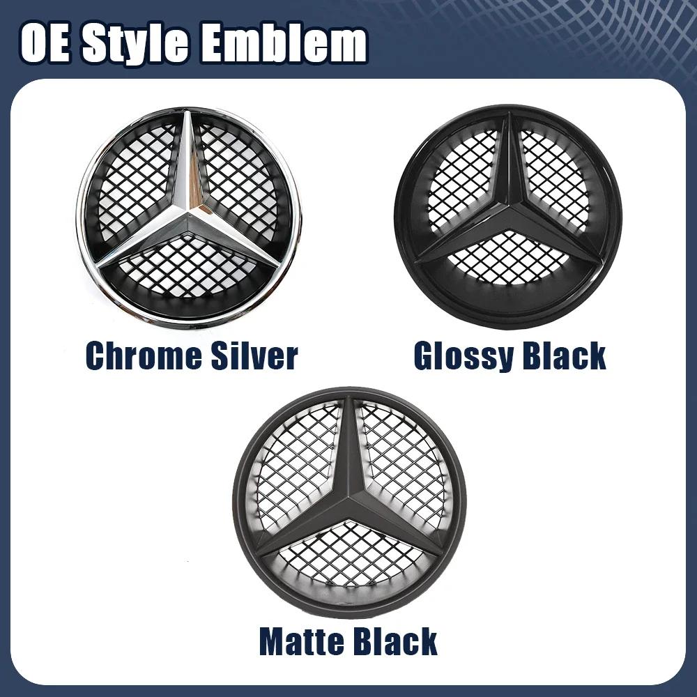 2025 Hot For Benz Chrome Black OE Style Emblems For Mercedes Benz B C GLK W245 W204 X204 High Quality ABS Front Grill Illuminate