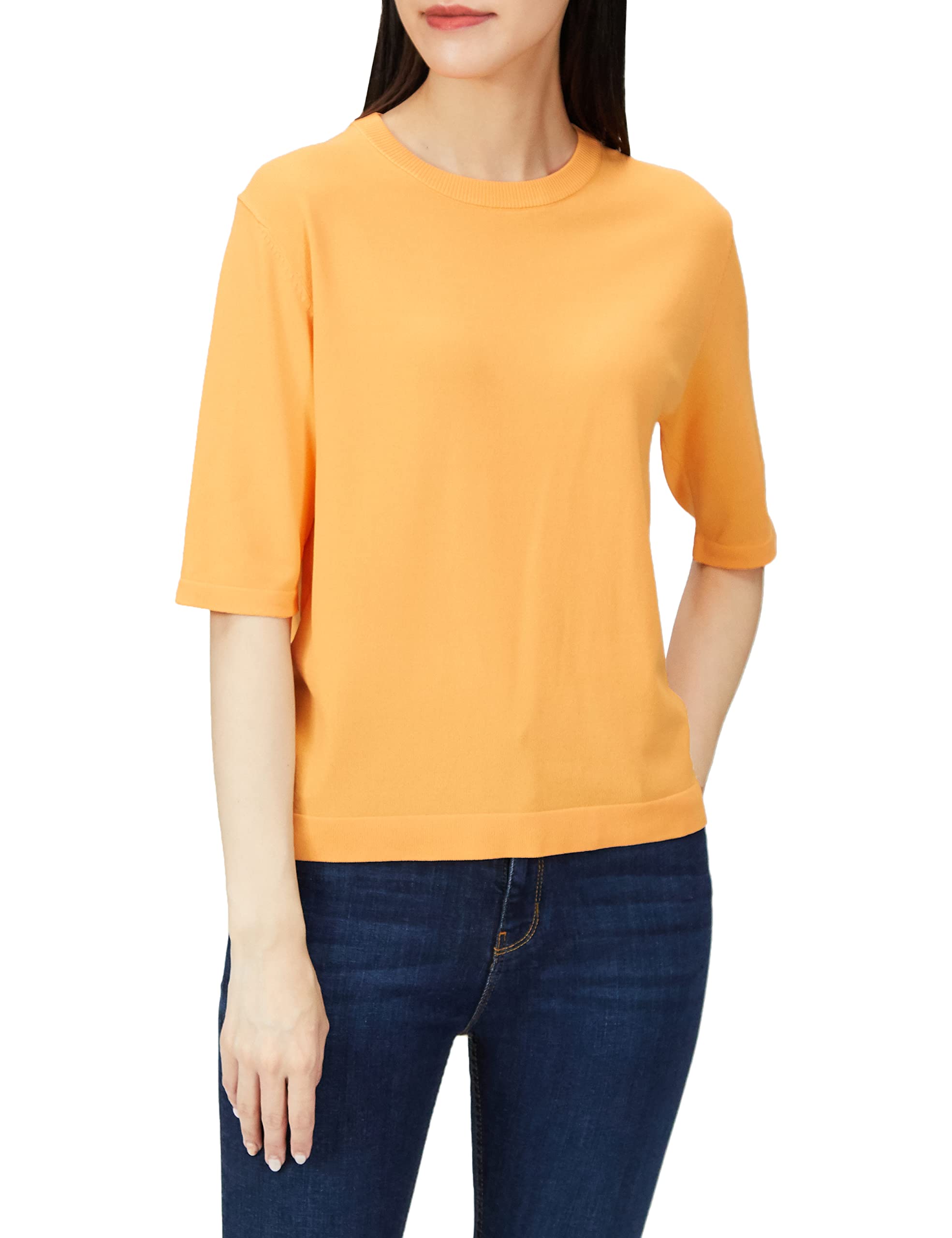 

ROPE PICNIC Jersey Knit Half Sleeve Size 38 Women s Top, GDM52000, Orange, оранжевый