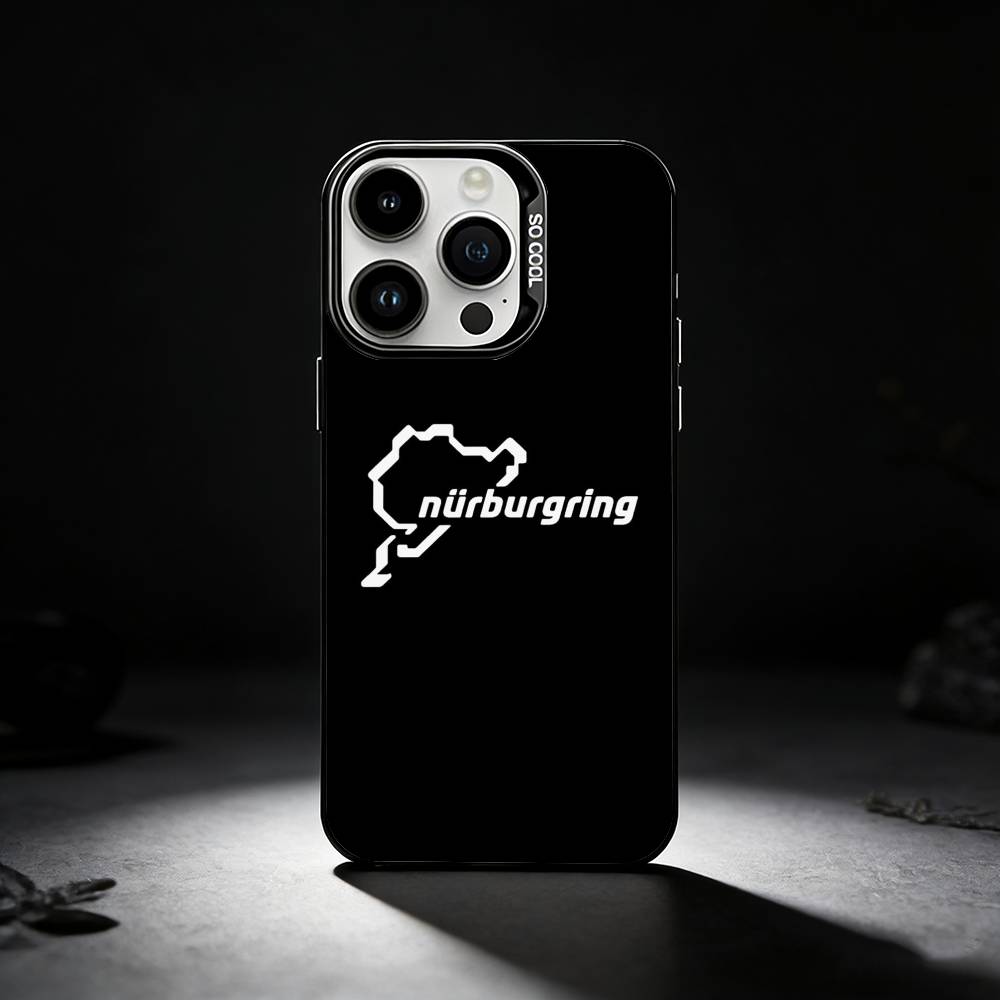 N-Nurburgring Sport Car Cool Phone Case For iPhone 17,16,15,14,13,12,11 Plus,Pro Max,XS,Colored silver phone case iPhone13PROMAX