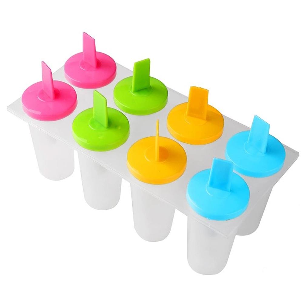 High-end 8 Cell Silicone Ice Cream Popsicle Mold With Handle Summer Tray Children's Mold Cream Mold Cream Ice Maker Ice Tool 6