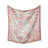 Korean Version of Fashion Mountain Forest Beast Sweet Color Decoration Plain Female Blue Small Square Scarf Printed General Purpose Scarves