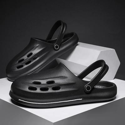 2024 Summer New Men's Slippers Outdoor Garden Clogs Male Casual Shoes Fashion Luxury Sandals Comfort Home Soft Slippers 40-45