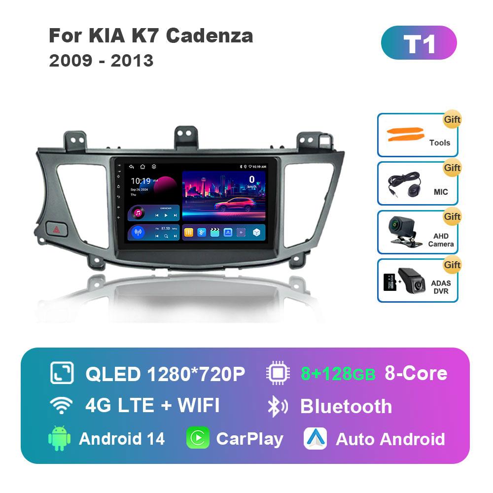 Android 14 Intelligent System Car Video Multimedia Player for KlA K7 Cadenza 2009 - 2013 GPS DSP Stereo WiFi BT 4G Auto Tools