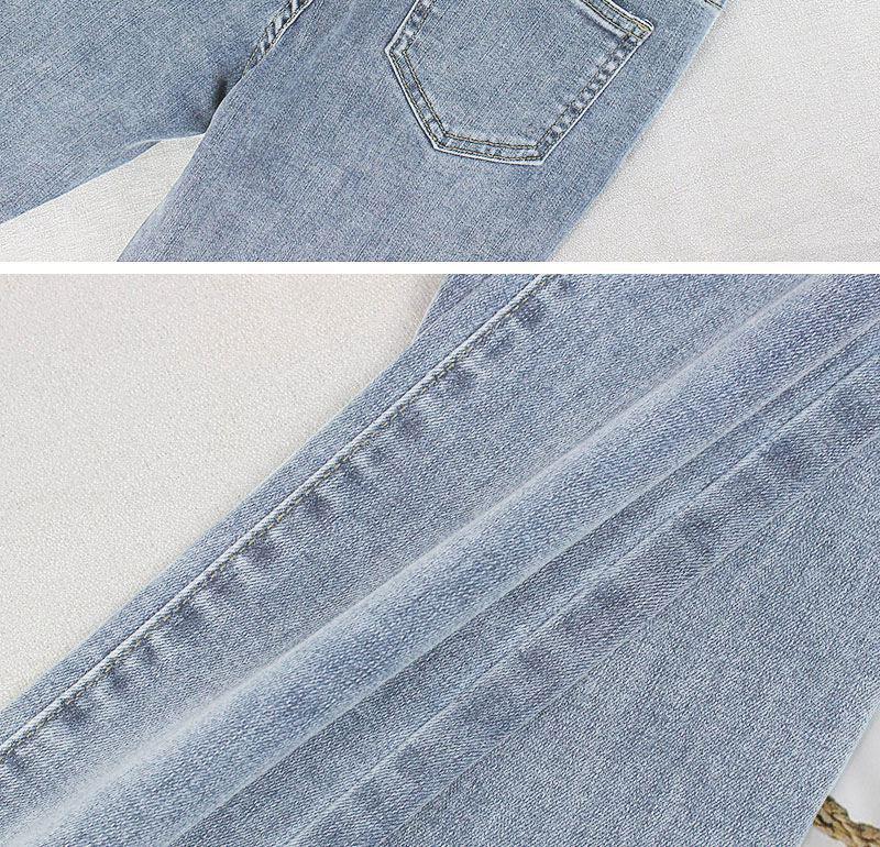 Women's High-Waisted Elastic Denim Skinny Jeans - 2025 Summer Slim-Fit, Versatile, and Flattering Style