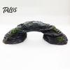 Aquarium Turtle Accessory Basking Platform, Rock Look Resin Baby Tortoise Climbing Ramp, Non-toxic Dock Arched Reptiles Resting Terrace for