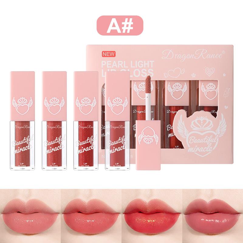 

Набір блиску для губ High-Shine Lip Gloss - зволожуючі та стійкі скляні губи з милою упаковкою B