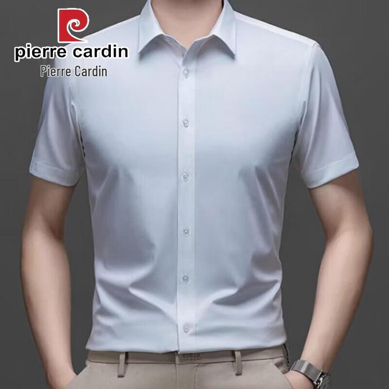 Pierre Cardin Men s Ice Silk Non-Iron Short Sleeve Shirt 42