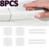 8PCS Car Door Handle Scratch Protective Invisible Anti-collision Sticker Clear