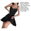 Women's Nightgown Cami Short Sleep Dress with Lace Floral Trim Soft Comfortable Sleepwear Breathable