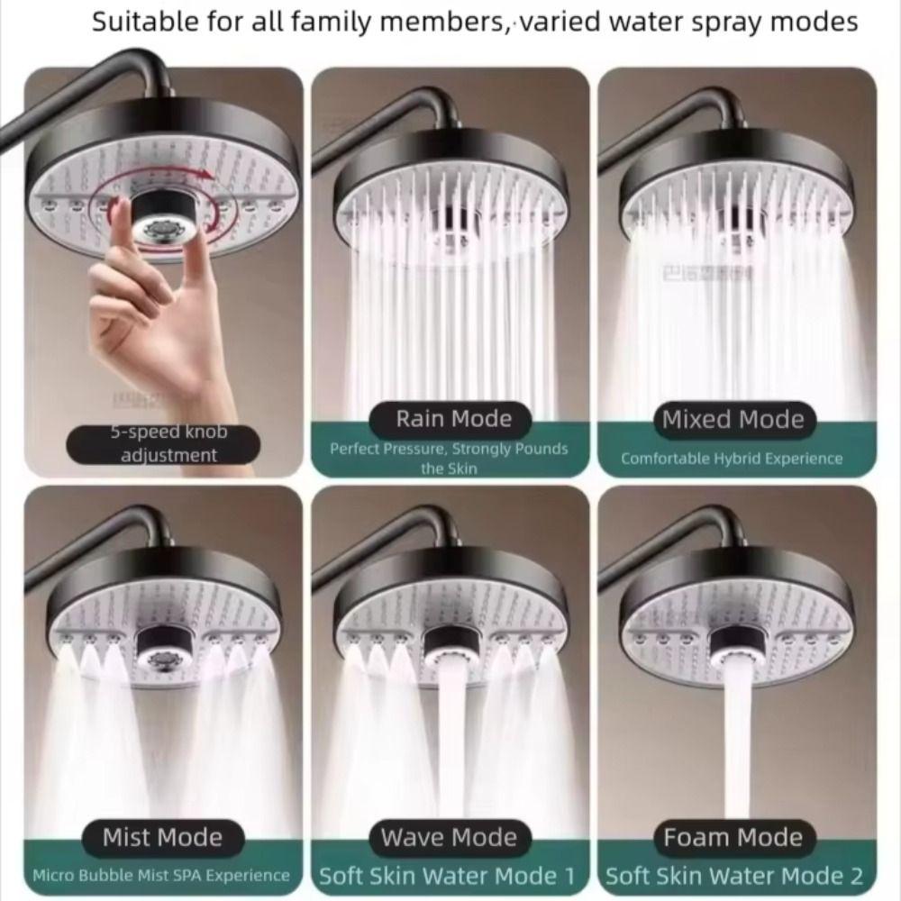 Portable High-Pressure Shower Head Explosion-Proof Shower Nozzle Bathroom Use