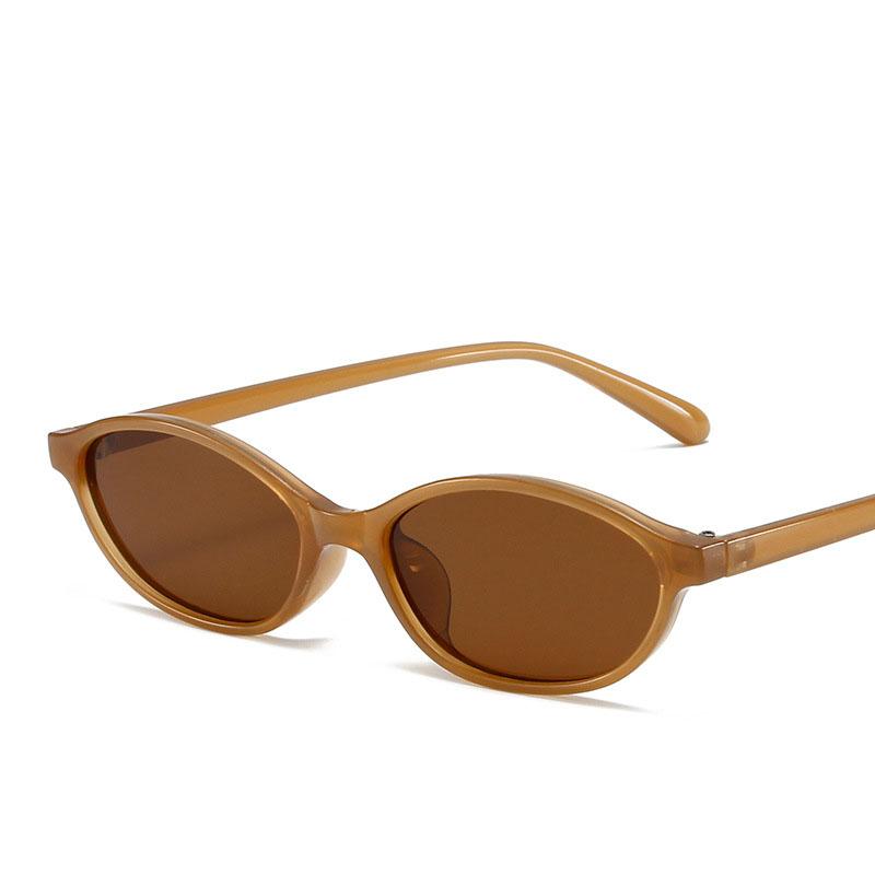 Neue Vintage Oval Sonnenbrille Frauen Männer Luxus Marke Y2K Kleine Rechteck Sonnenbrille Weibliche Kleine Ellipse Brillen