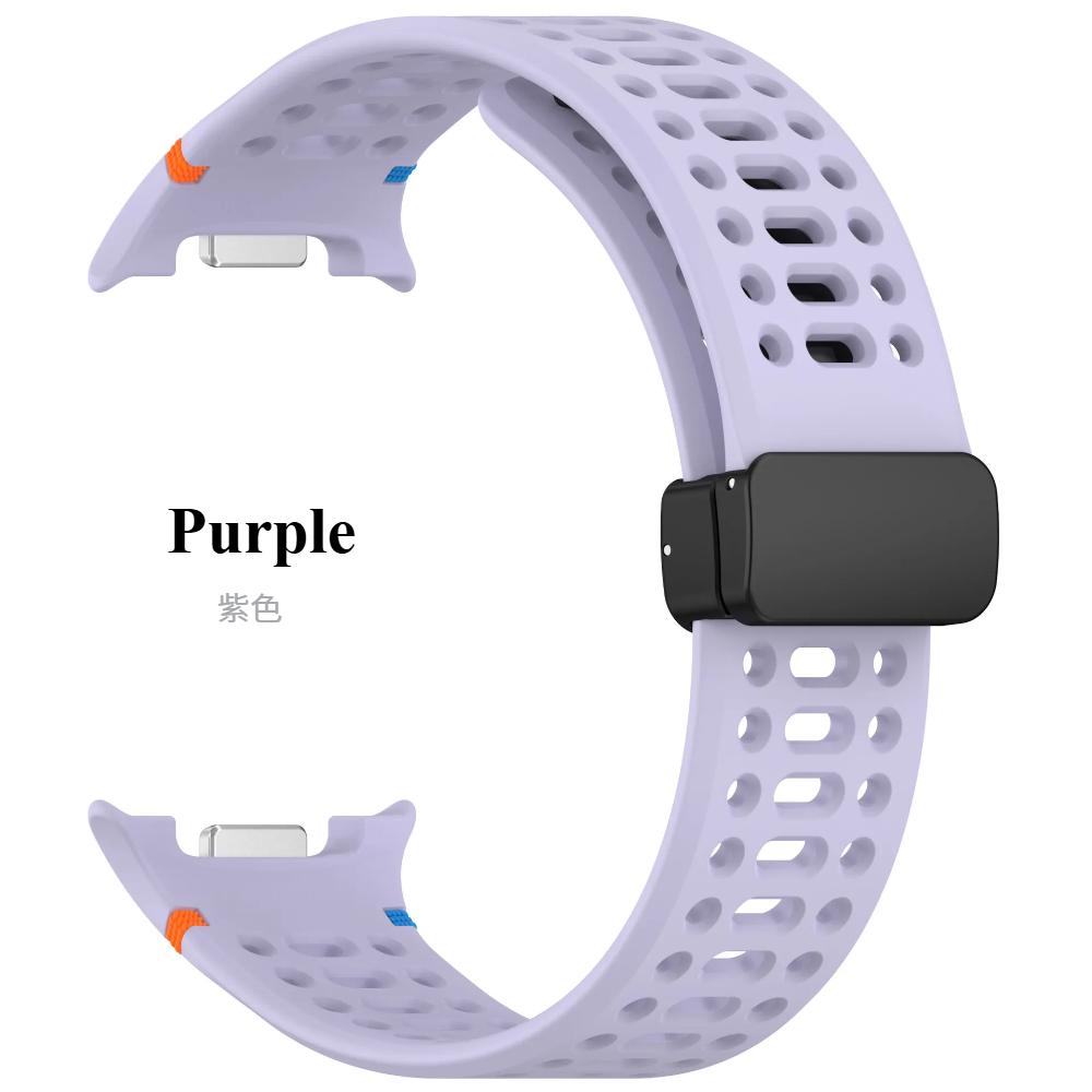 Magnetic Silicone Watch Buckle Strap for Samsung Galaxy Watch 8 Classic 46mm Band for Galaxy Watch 8 44mm 40mm Accessories