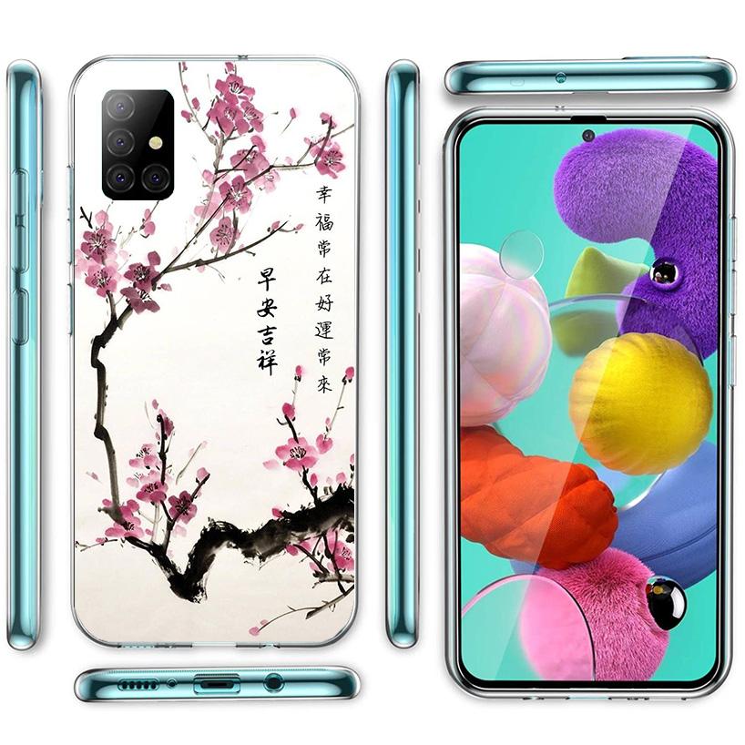 Cherry Blossom Tree Phone Case For Samsung Galaxy A52 A32 A22 A12 A51 A31 A50S A30S A20S A10S Note 20 Ultra 10 Plus S10 A72 A71