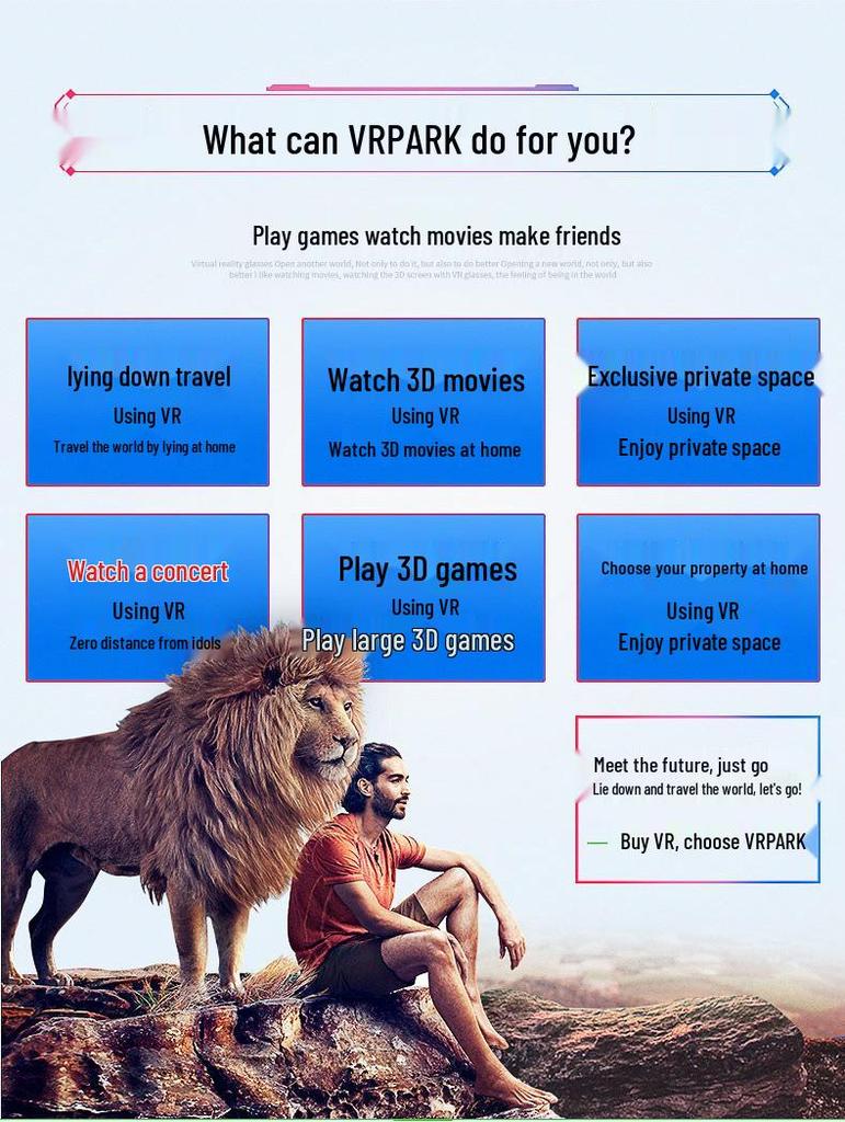 4K All-in-One VR Glasses with Bluetooth Headset for 3D Games and Movies