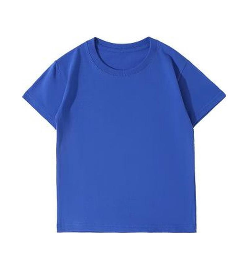 Unisex Heavyweight Pure Cotton Solid Color Short Sleeve Round Neck T-shirt