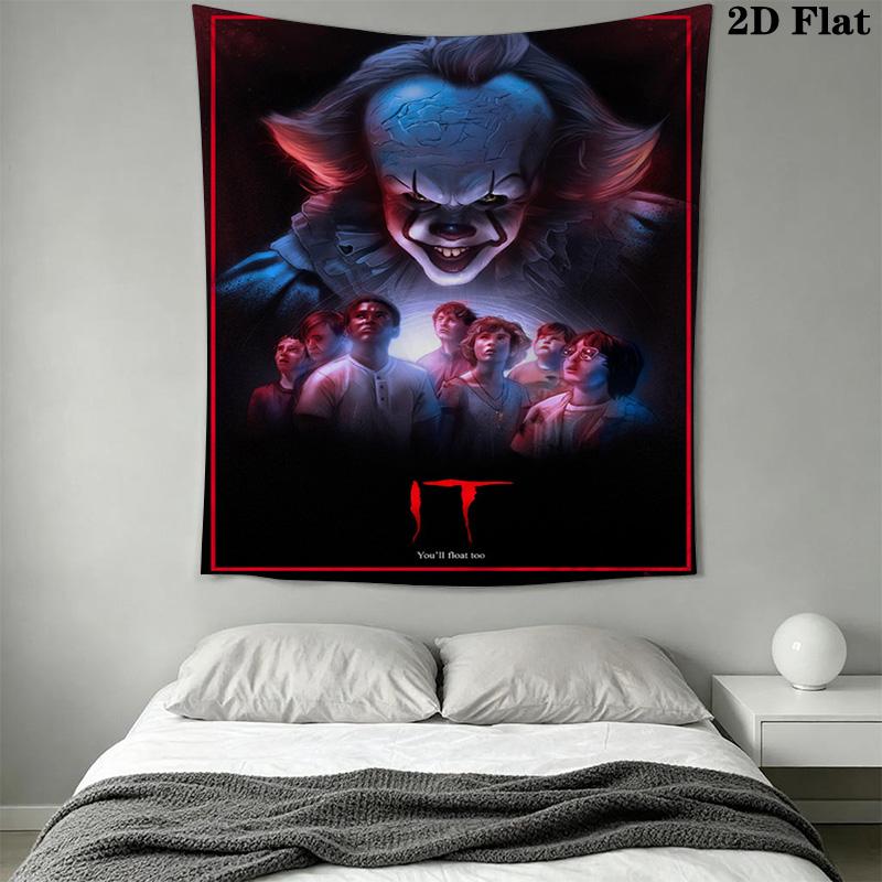 Halloween Horror Movie Poster Tapestry Tapestry Fashion Print Background Cloth Soft Christmas Gift Home Decor