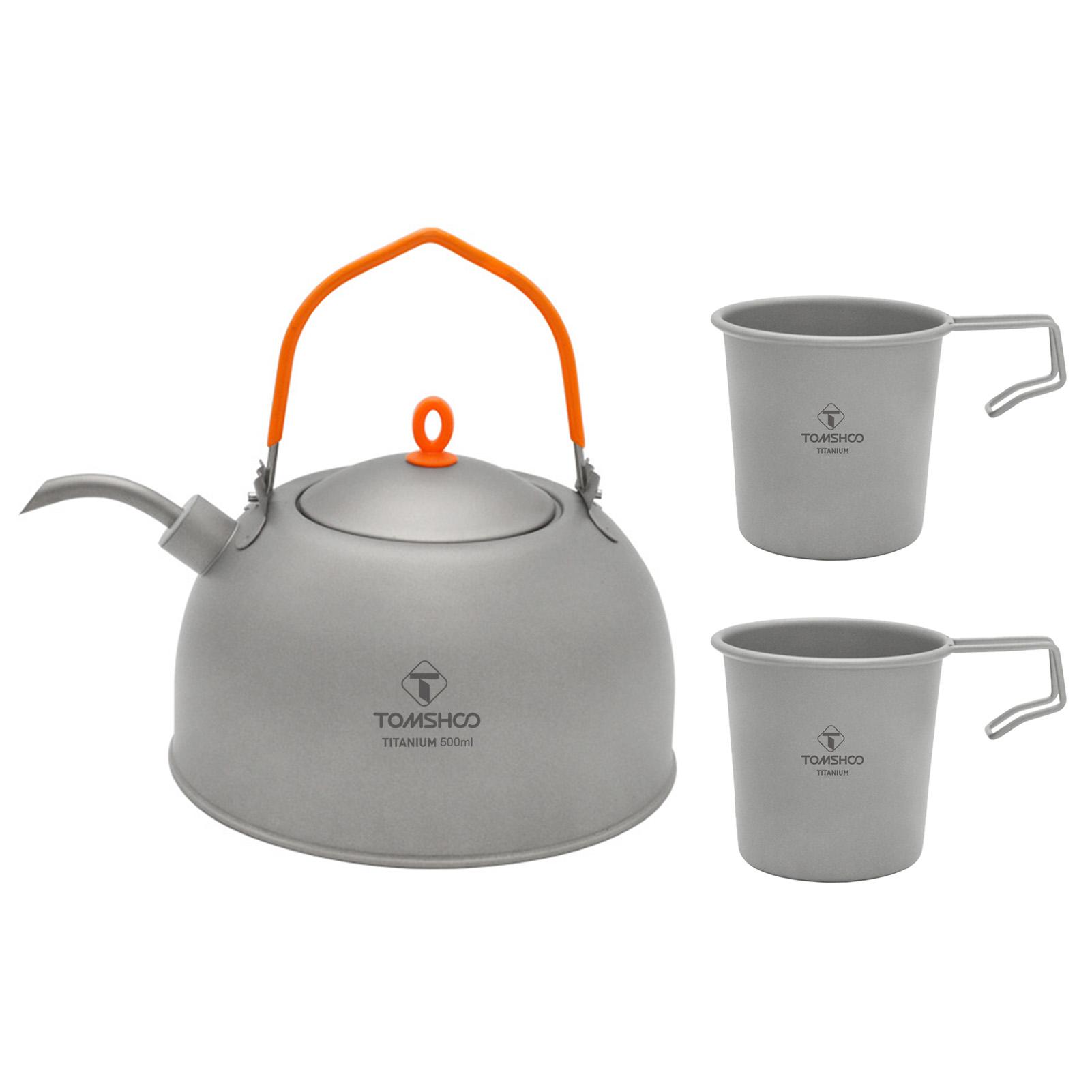 

Маленькие кофейники, чайник на 2 чашки, чайник с горячей водой, кофейник 0,5 л, 220 мл, чашка Sierra Ti, легкий вес для серебряный