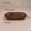 Hardness Rattan Wicker Woven Serving Baskets Handwoven 6 Styles Drain Chopstick Fork Spoon Holder Household Rattan Basket