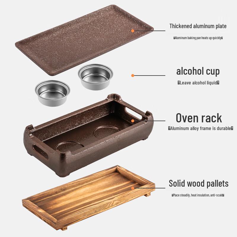 Commercial Rectangular BBQ Heating Plate