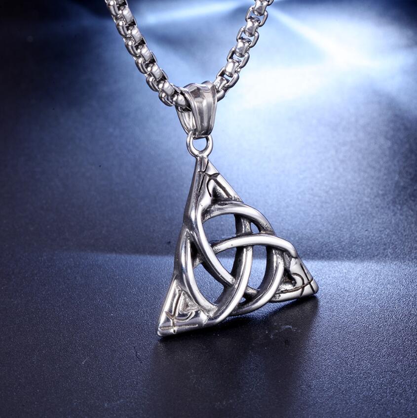 Personalized Vintage Viking Axe Men'S Titanium Steel Pendant, Necklace