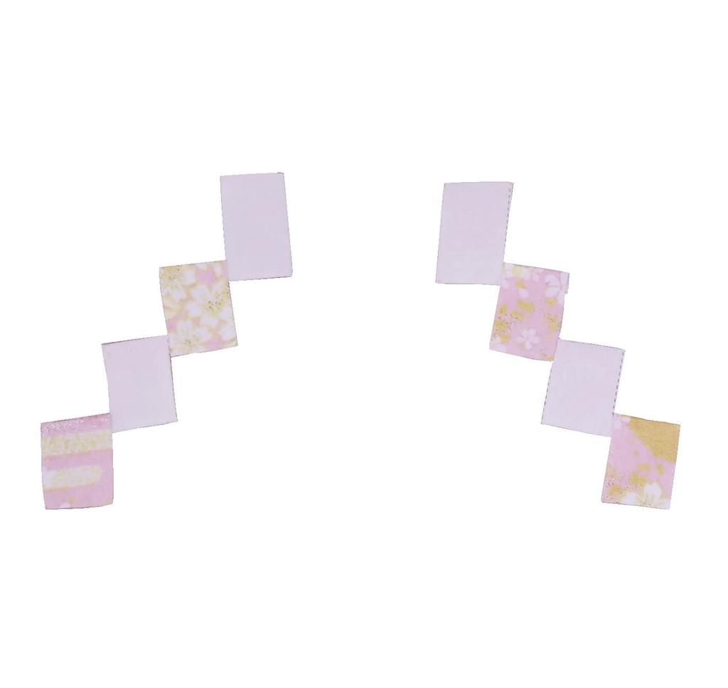 Osaka Choseido Kagami Mochi Red and New Year Includes a Free Original Wooden Tag (Mirror Mochi) Ornament, White, Chirimen, 14.5cm Tall, Decoration,