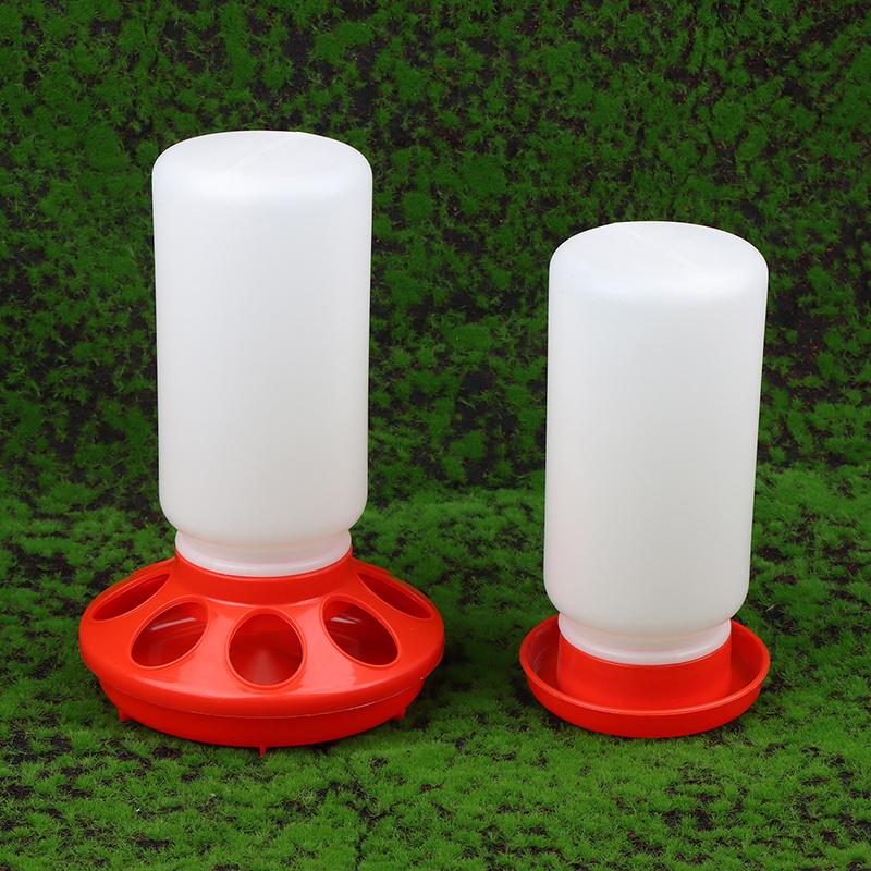 Automatic Poultry Feeder & Waterer - Leak-Proof Durable Plastic Food & Water Dispenser for Chickens, Broilers, Poultry Chicken Feeder