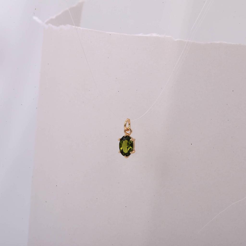 Titanium Steel Zodiac Pendant with Colored Zircon Stones - DIY Necklace for Women