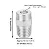 4PCS Flat Head Misting Nozzle 1/4 Inch Male Thread Surface Cleaner Nozzle  Yard Watering