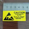 100pcs CAUTION STATIC SENSITIVE DEVICES Electronics Products Safety Warning Label Static-free Workstation Reminder Sticker